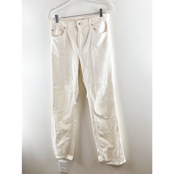 Club Monaco The Perfect Bootcut Straight Leg High Rise Jeans White 30 / 10 - Picture 7 of 9